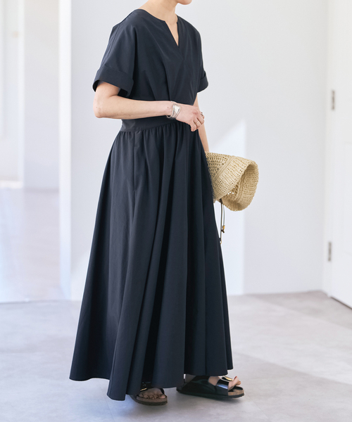 Spick & Span(スピックアンドスパン)の「《WEB限定 / 追加》タイプライタータックワンピース(ワンピース・レディース・カーキ/ネイビー・36/38)」の11枚目の写真