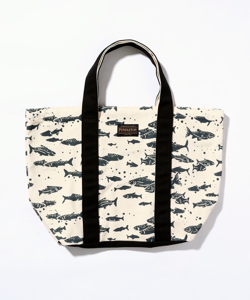 PENDLETON(ペンドルトン)の「PENDLETON ペンドルトン Salomn Falls CANVAS LARGE TOTE サーモン フォールズ キャンバス ラージ トートバッグ(トートバッグ・レディース・ブルー/ブラック・FREE)」の3枚目の写真