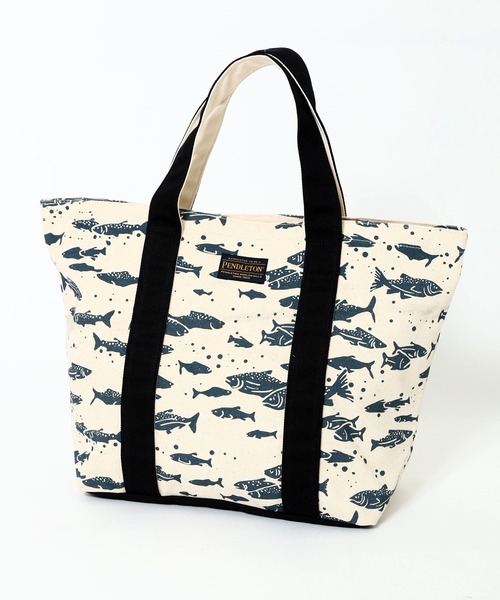 PENDLETON(ペンドルトン)の「PENDLETON ペンドルトン Salomn Falls CANVAS LARGE TOTE サーモン フォールズ キャンバス ラージ トートバッグ(トートバッグ・レディース・ブルー/ブラック・FREE)」の9枚目の写真