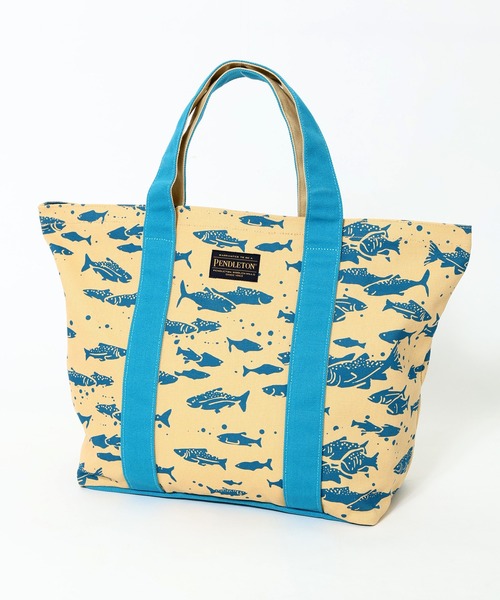 PENDLETON(ペンドルトン)の「PENDLETON ペンドルトン Salomn Falls CANVAS LARGE TOTE サーモン フォールズ キャンバス ラージ トートバッグ(トートバッグ・レディース・ブルー/ブラック・FREE)」の10枚目の写真