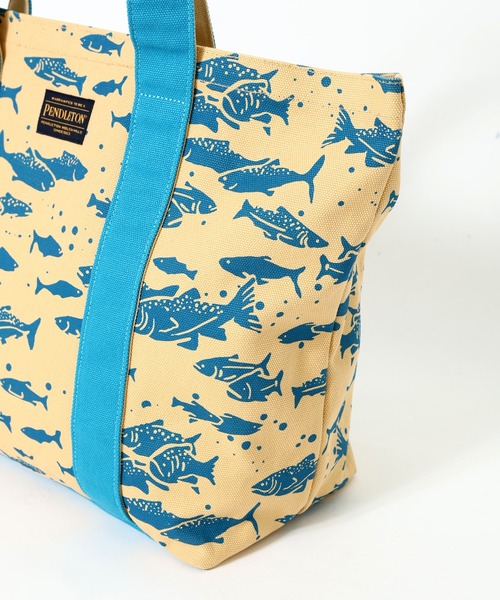 PENDLETON(ペンドルトン)の「PENDLETON ペンドルトン Salomn Falls CANVAS LARGE TOTE サーモン フォールズ キャンバス ラージ トートバッグ(トートバッグ・レディース・ブルー/ブラック・FREE)」の6枚目の写真
