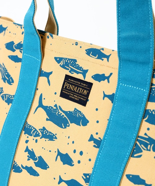 PENDLETON(ペンドルトン)の「PENDLETON ペンドルトン Salomn Falls CANVAS LARGE TOTE サーモン フォールズ キャンバス ラージ トートバッグ(トートバッグ・レディース・ブルー/ブラック・FREE)」の7枚目の写真