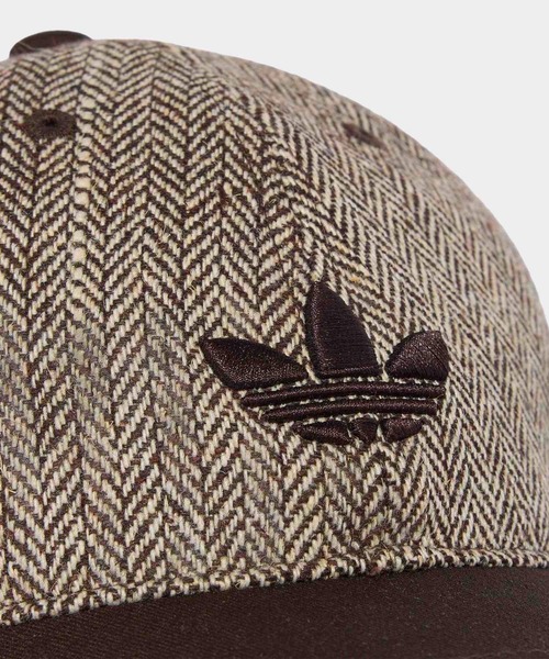 adidas(アディダス)の「アディダス オリジナルス ツイード ベースボール キャップ / アディダスオリジナルス adidas Originals(キャップ・メンズ・ブラウン・LARGE/X-LARGE/MEDIUM)」の3枚目の写真