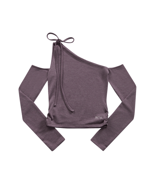 ASON(アズオン)の「MUSE CUT-OUT TEE / PURPLE(Tシャツ/カットソー・レディース・その他・FREE)」の2枚目の写真