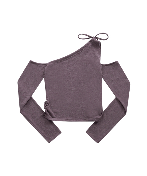 ASON(アズオン)の「MUSE CUT-OUT TEE / PURPLE(Tシャツ/カットソー・レディース・その他・FREE)」の3枚目の写真