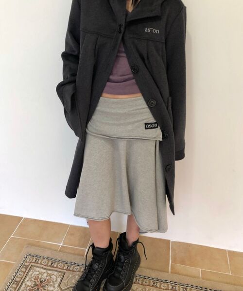ASON(アズオン)の「MUSE CUT-OUT TEE / PURPLE(Tシャツ/カットソー・レディース・その他・FREE)」の8枚目の写真