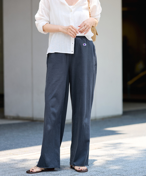 FRAMeWORK(フレームワーク)の「CHAMPION/チャンピオン 別注16S/1 JERESY easy PANTS(その他パンツ・レディース・ベージュ/ネイビー・FREE)」の2枚目の写真