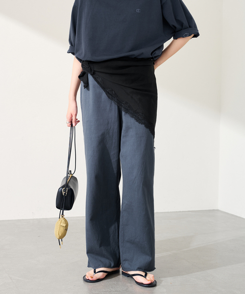 FRAMeWORK(フレームワーク)の「CHAMPION/チャンピオン 別注16S/1 JERESY easy PANTS(その他パンツ・レディース・ベージュ/ネイビー・FREE)」の3枚目の写真