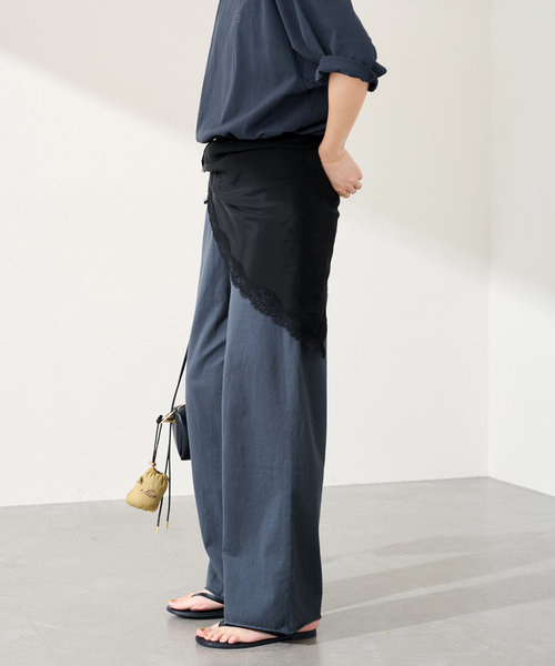 FRAMeWORK(フレームワーク)の「CHAMPION/チャンピオン 別注16S/1 JERESY easy PANTS(その他パンツ・レディース・ベージュ/ネイビー・FREE)」の4枚目の写真