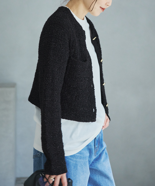 plage（プラージュ）の「Power Shoulder Tee（Tシャツ/カットソー・レディース・ホワイト/ブラウン・FREE）」の9枚目の写真