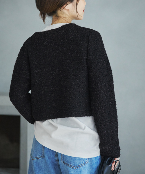 plage（プラージュ）の「Power Shoulder Tee（Tシャツ/カットソー・レディース・ホワイト/ブラウン・FREE）」の10枚目の写真