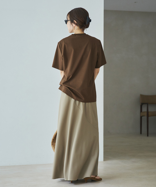 plage（プラージュ）の「Power Shoulder Tee（Tシャツ/カットソー・レディース・ホワイト/ブラウン・FREE）」の17枚目の写真