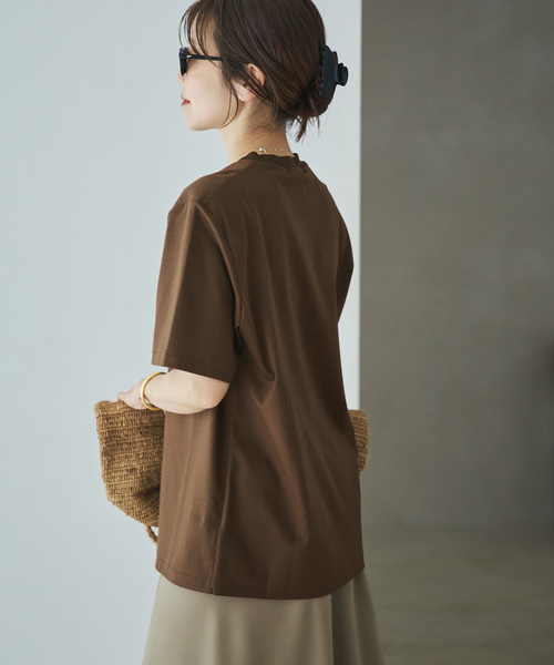 plage（プラージュ）の「Power Shoulder Tee（Tシャツ/カットソー・レディース・ホワイト/ブラウン・FREE）」の19枚目の写真
