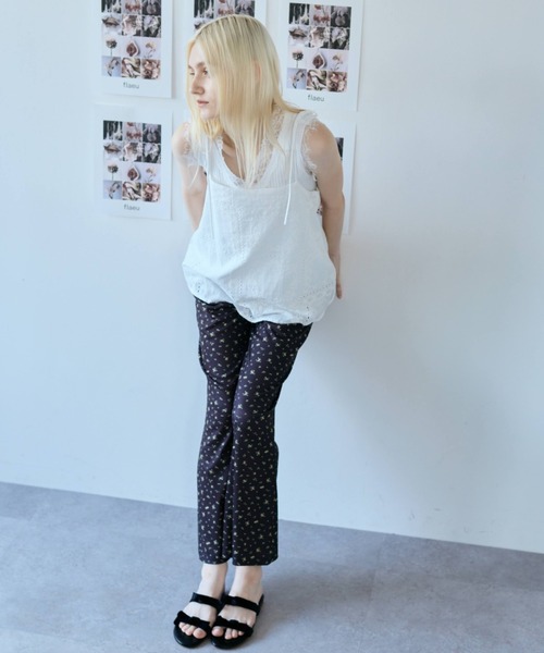 flaeu(フラユ)の「Nostalgic Flower Pants(その他パンツ・レディース・アイボリー/ブラック・FREE)」の15枚目の写真