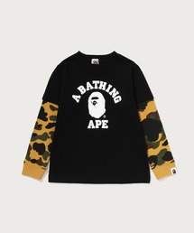A BATHING APE（アベイシングエイプ）の「1ST CAMO COLLEGE LAYERED LS TEE（Tシャツ/カットソー）」