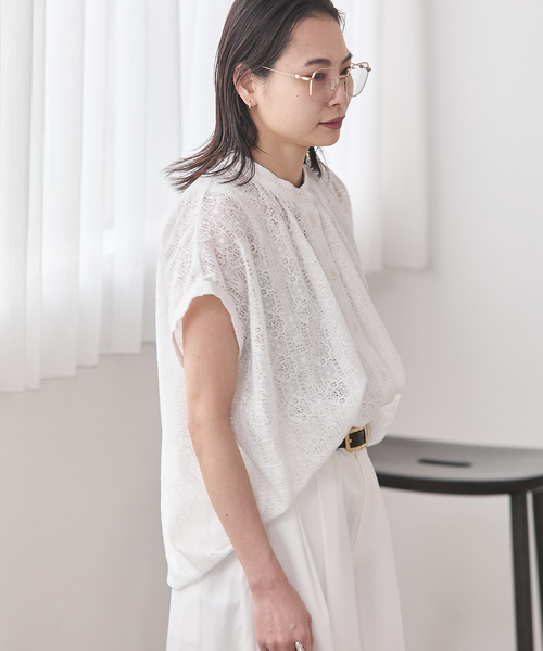 JOURNAL STANDARD(ジャーナルスタンダード)の「《追加3》レースタックボリュームシャツ(シャツ/ブラウス・レディース・ブラック/ホワイト・FREE)」の17枚目の写真