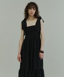 Lace Shirred Camisole Dress / レースシャーリングキャミソールドレス