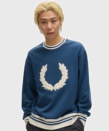 FRED PERRY（フレッドペリー）の「【先行予約受付中】Laurel Wreath Patch Sweatshirt／ローレルリースパッチスウェット（スウェット・レディース）」