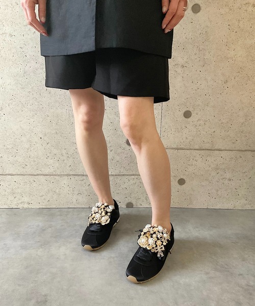 Jeffrey Campbell(ジェフリーキャンベル)の「キラキラ ビジュースニーカー(スニーカー・レディース・ブラック・36/38/35)」の5枚目の写真