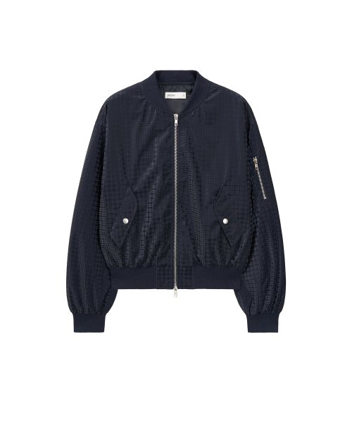 PEPLEE（ペプリー）の「Check MA-1 Jacket (Navy)（ブルゾン・レディース・その他・SMALL/MEDIUM）」の2枚目の写真