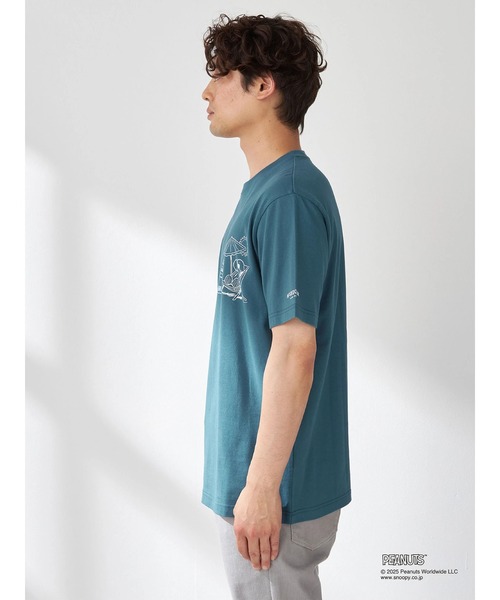 McGREGOR（マックレガー）の「【PEANUTS】プリントT（パラソル）（Tシャツ/カットソー・メンズ・チャコール/グリーン・M/L/XL）」の5枚目の写真