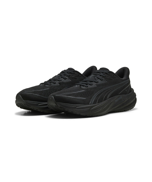 PUMA(プーマ)の「PUMA プーマ メンズ ヴェロシティ ニトロ 5 ワイド ランニングシューズ(スニーカー・メンズ・ブラック/ブラック×ホワイト・26.0cm/28.5cm/28.0cm/26.5cm/27.0cm/27.5cm/25.5cm)」の3枚目の写真