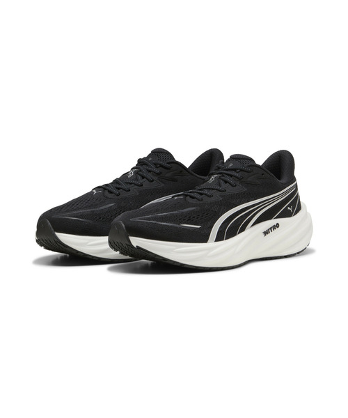 PUMA(プーマ)の「PUMA プーマ メンズ ヴェロシティ ニトロ 5 ワイド ランニングシューズ(スニーカー・メンズ・ブラック/ブラック×ホワイト・26.0cm/28.5cm/28.0cm/26.5cm/27.0cm/27.5cm/25.5cm)」の9枚目の写真