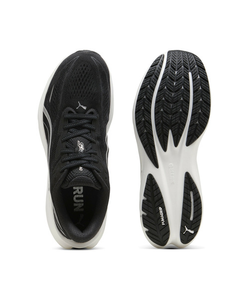 PUMA(プーマ)の「PUMA プーマ メンズ ヴェロシティ ニトロ 5 ワイド ランニングシューズ(スニーカー・メンズ・ブラック/ブラック×ホワイト・26.0cm/28.5cm/28.0cm/26.5cm/27.0cm/27.5cm/25.5cm)」の11枚目の写真