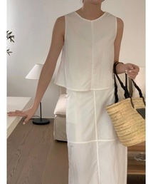 ノースリーブトップススカートセットアップ