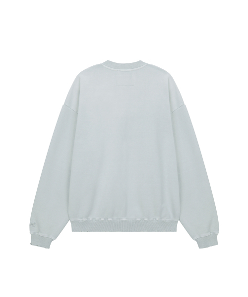 MTTIRE（マティレ）の「VTG WASHED HALF ZIP SWEATSHIRT / LIGHT GRAY（スウェット・レディース・その他・L/XL/S/M）」の2枚目の写真