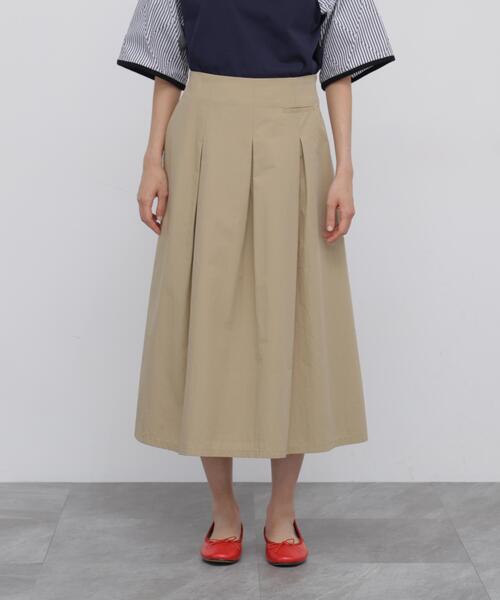 human woman(ヒューマンウーマン)の「◆C/Nダンプボックスタックスカート(スカート・レディース・ベージュ/グレー系その他・SMALL/MEDIUM)」の11枚目の写真