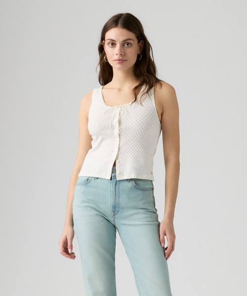 Levi's(リーバイス)の「Levi's/リーバイス DRY GOODS ポインテールレース タンクトップ(タンクトップ・レディース・ホワイト・XS/S/M)」の2枚目の写真