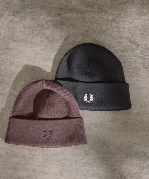 FRED PERRY（フレッドペリー）の「【WEB先行予約】[FRED PERRY/フレッドペリー] クラシック メリノウール ビーニー（ニットキャップ/ビーニー・レディース・ダークブラウン/ブラック・ONE SIZE）」の16枚目の写真