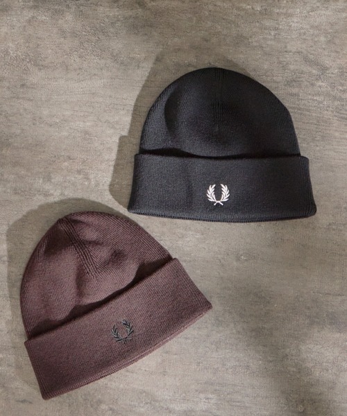 FRED PERRY（フレッドペリー）の「【WEB先行予約】[FRED PERRY/フレッドペリー] クラシック メリノウール ビーニー（ニットキャップ/ビーニー・レディース・ダークブラウン/ブラック・ONE SIZE）」の17枚目の写真