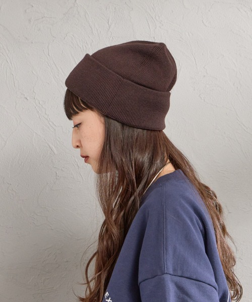 FRED PERRY（フレッドペリー）の「【WEB先行予約】[FRED PERRY/フレッドペリー] クラシック メリノウール ビーニー（ニットキャップ/ビーニー・レディース・ダークブラウン/ブラック・ONE SIZE）」の13枚目の写真