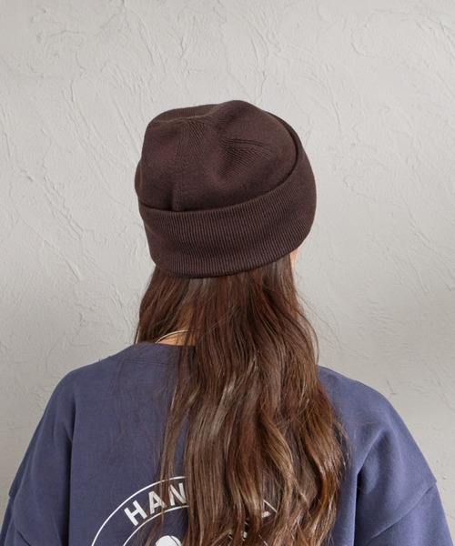 FRED PERRY（フレッドペリー）の「【WEB先行予約】[FRED PERRY/フレッドペリー] クラシック メリノウール ビーニー（ニットキャップ/ビーニー・レディース・ダークブラウン/ブラック・ONE SIZE）」の14枚目の写真