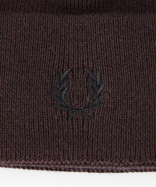 FRED PERRY（フレッドペリー）の「【WEB先行予約】[FRED PERRY/フレッドペリー] クラシック メリノウール ビーニー（ニットキャップ/ビーニー・レディース・ダークブラウン/ブラック・ONE SIZE）」の19枚目の写真