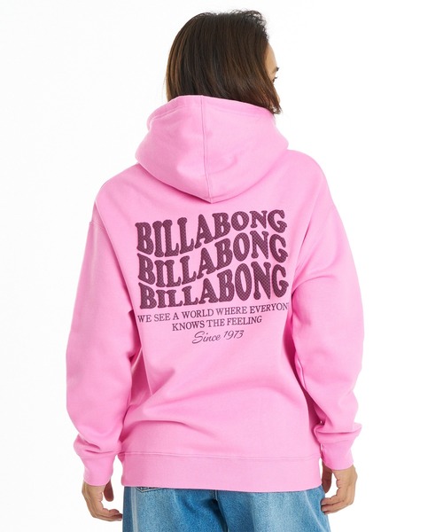 BILLABONG(ビラボン)の「BILLABONG/ビラボン プルオーバー パーカー BG014022(パーカー・レディース・ホワイト/ブラック/ピンク・L/M)」の3枚目の写真