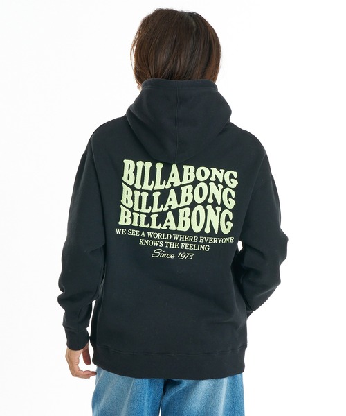 BILLABONG(ビラボン)の「BILLABONG/ビラボン プルオーバー パーカー BG014022(パーカー・レディース・ホワイト/ブラック/ピンク・L/M)」の1枚目の写真