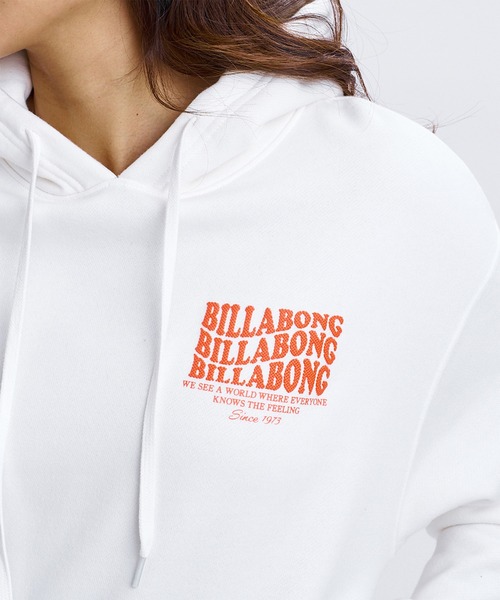 BILLABONG(ビラボン)の「BILLABONG/ビラボン プルオーバー パーカー BG014022(パーカー・レディース・ホワイト/ブラック/ピンク・L/M)」の7枚目の写真