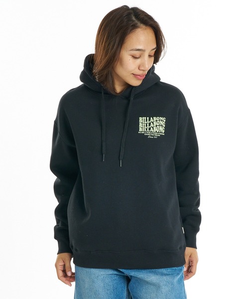 BILLABONG(ビラボン)の「BILLABONG/ビラボン プルオーバー パーカー BG014022(パーカー・レディース・ホワイト/ブラック/ピンク・L/M)」の13枚目の写真