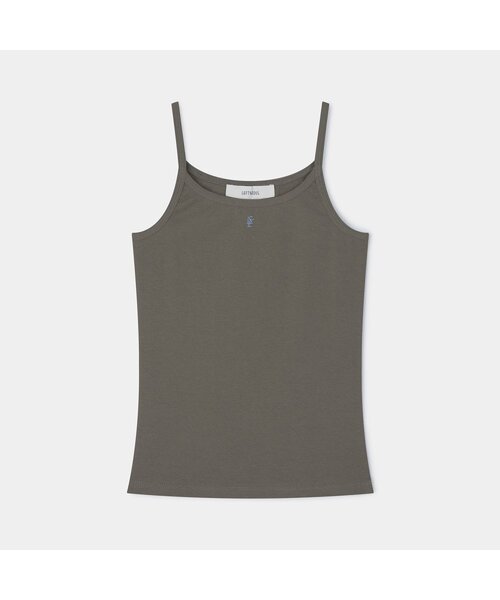 LEFTSEOUL（レフトソウル）の「デイリー スリーブレス トップ [7COL]（Tシャツ/カットソー・レディース・ホワイト/ダークネイビー/ブラック/グレー/スカイブルー/ライトグレー/ライトピンク・FREE）」の4枚目の写真