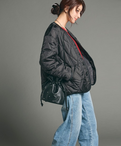 coca(coca)(コカ)の「スタッズレザーバック(ハンドバッグ・レディース・ブラック・ONE SIZE)」の5枚目の写真