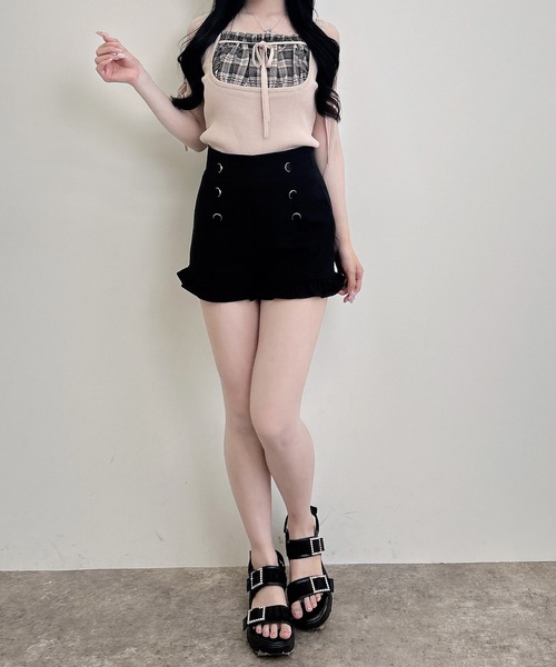 INGNI(イング)の「裾フリルショートパンツ(その他パンツ・レディース・ブラック/グレー・FREE)」の8枚目の写真