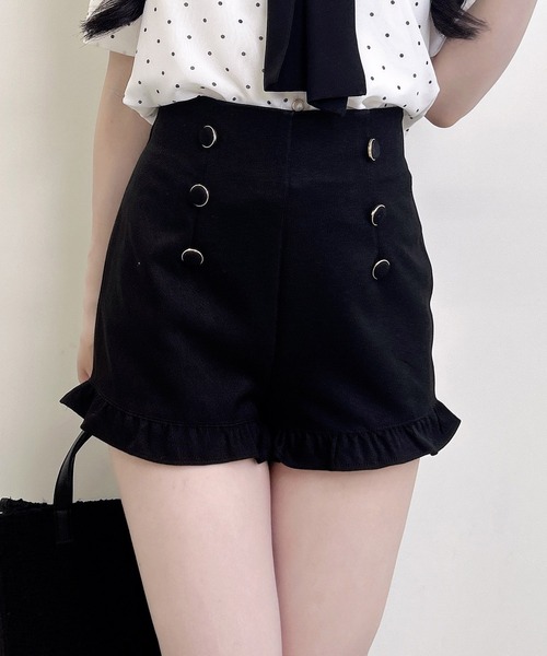 INGNI(イング)の「裾フリルショートパンツ(その他パンツ・レディース・ブラック/グレー・FREE)」の10枚目の写真
