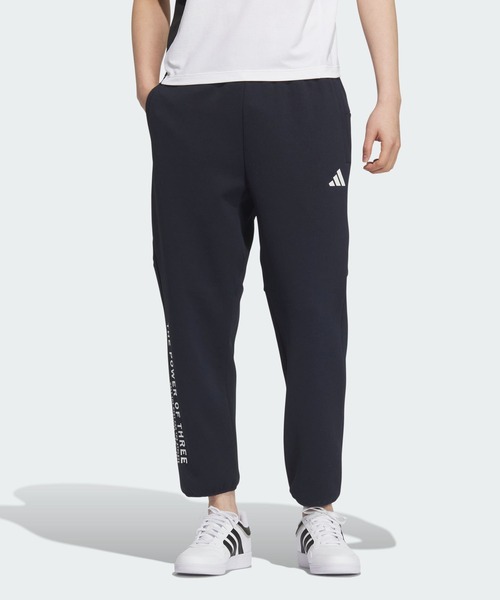 adidas(アディダス)の「アディダスアダプテーション レギュラーフィット アンクル丈 オープンヘムパンツ / アディダス adidas(スウェットパンツ・メンズ・ブルー・XX-LARGE/3XL/LARGE/MEDIUM/SMALL/X-LARGE/X-SMALL)」の1枚目の写真