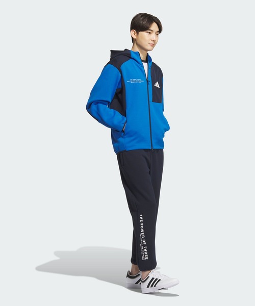 adidas(アディダス)の「アディダスアダプテーション レギュラーフィット アンクル丈 オープンヘムパンツ / アディダス adidas(スウェットパンツ・メンズ・ブルー・XX-LARGE/3XL/LARGE/MEDIUM/SMALL/X-LARGE/X-SMALL)」の3枚目の写真