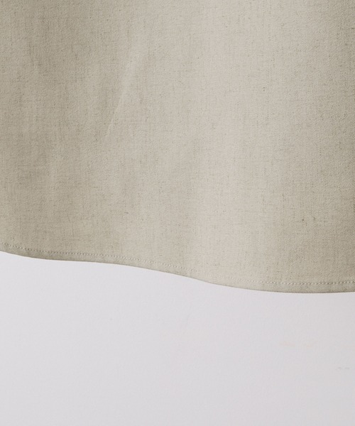 CLEL（クレイル）の「【CLEL】Linen Blend Regular Collar Shirt / リネンブレンド レギュラーカラーシャツ【セットアップ対応】（シャツ/ブラウス・メンズ・ナチュラル/ベージュ/ブラック/ブラック系・XS/S/L/M）」の10枚目の写真