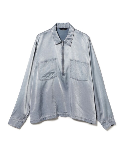 BEAMS(ビームス)の「フェード ショートシャツ(シャツ/ブラウス・メンズ・パープル/サックスブルー・M/XL/L/S)」の2枚目の写真