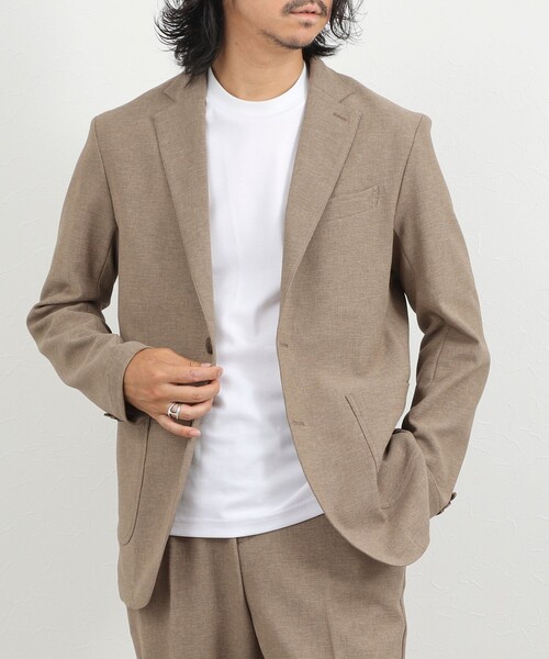 NOLLEY’S(ノーリーズ)の「《ビジカジ/セットアップ対応》ブッチャーイージーJK 26AW(テーラードジャケット・メンズ・グレー/ネイビー/ベージュ・S/XL/L/M)」の3枚目の写真